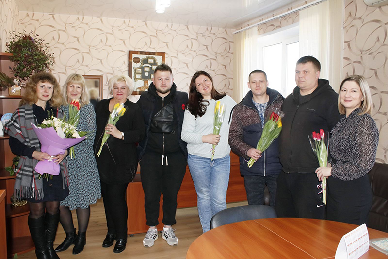 Цветочный сюрприз от предпринимателя Владислава Сафроненко из Рогачева