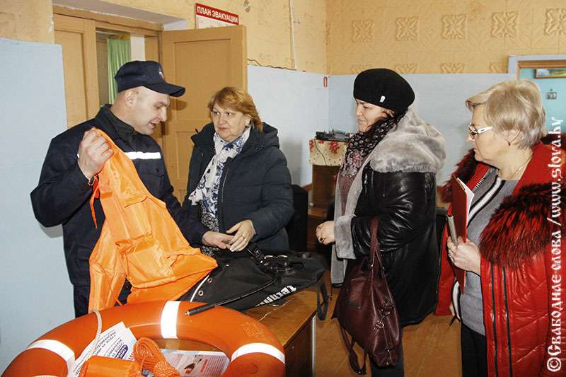 На Рогачевщине в Заболотском сельсовете преподали урок безопасности