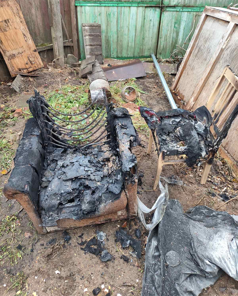 Снова пожар в Рогачеве