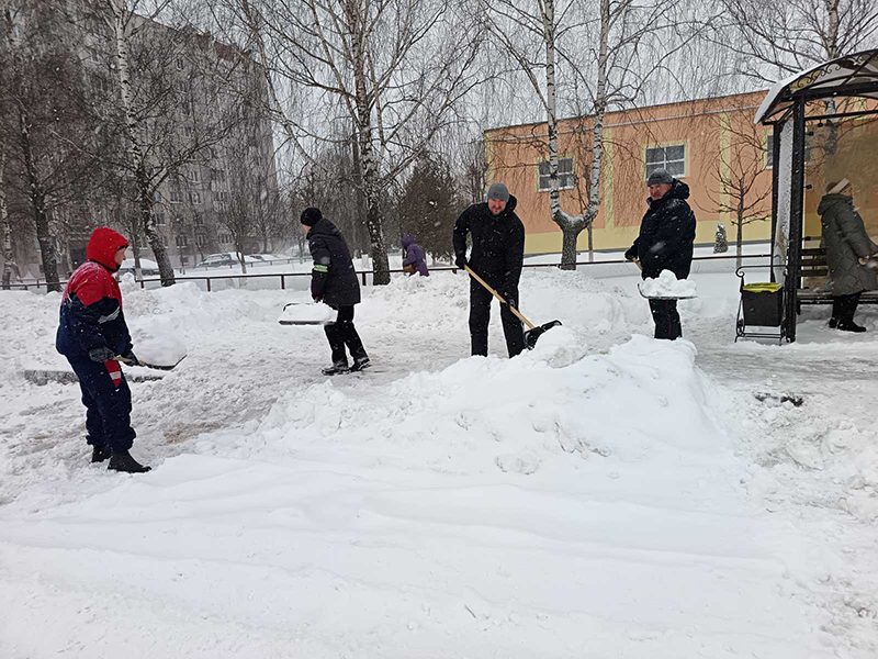 Труд объединяет: педагоги и школьники дружно освобождают Рогачевщину из снежного плена. Мнения