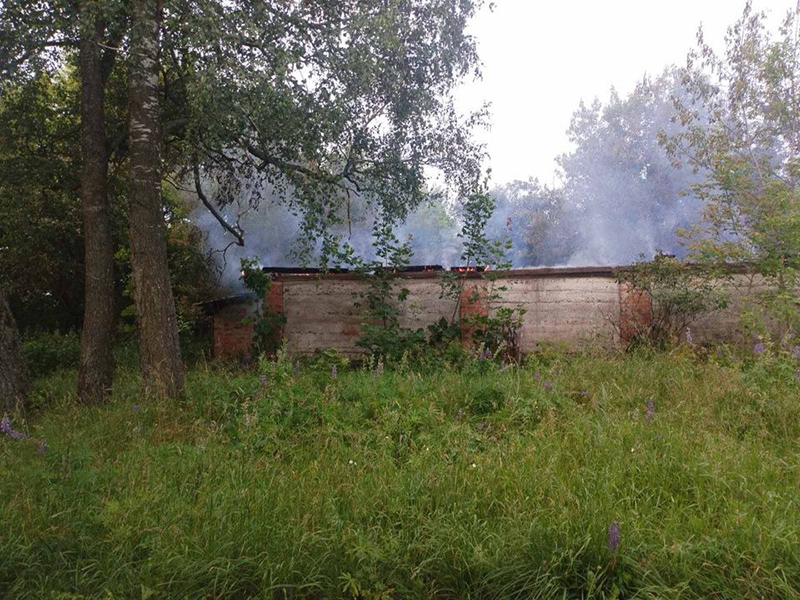 Очередной пожар в Рогачевском районе