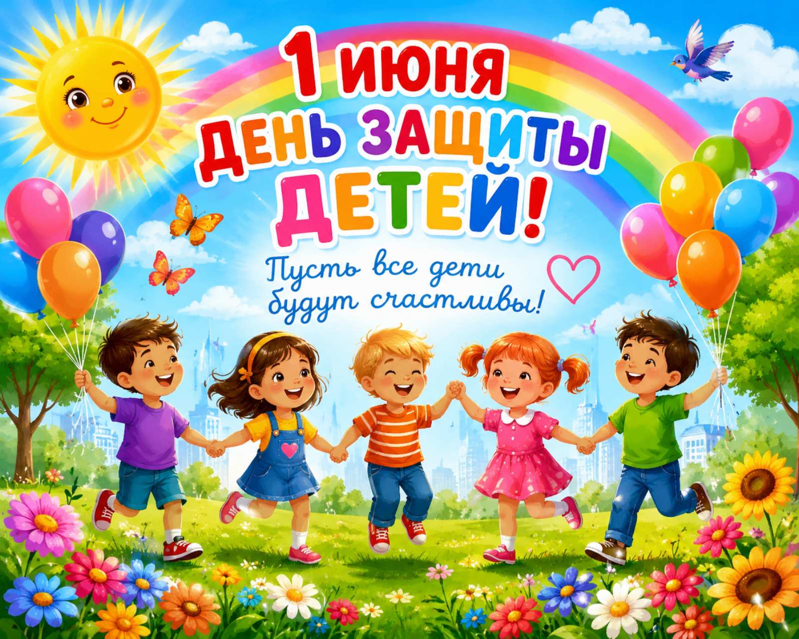 С Днем защиты детей и первым днем лета!