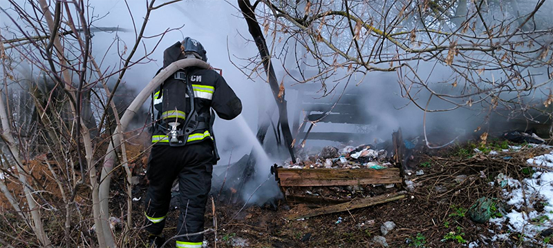 В Старом Селе случился пожар
