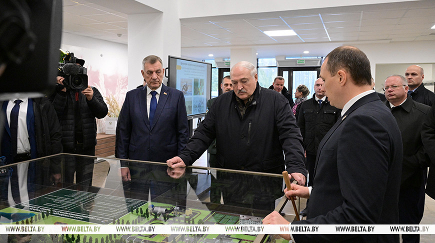 Лукашенко поручил по-хозяйски развивать территории заповедников и осмотрел "деревню будущего"