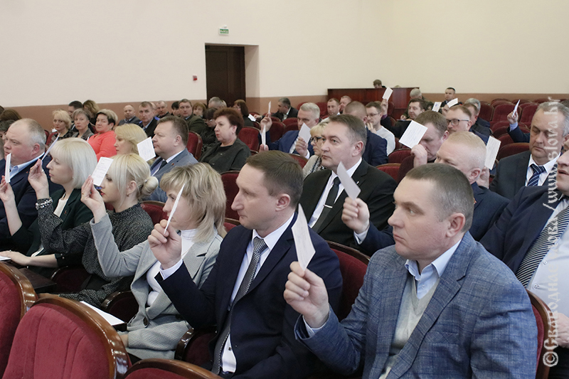 Состоялась первая организационная сессия Рогачевского районного Совета депутатов двадцать девятого созыва