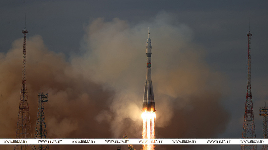 На Байконуре состоялся запуск корабля "Союз МС-25" с белоруской Мариной Василевской на борту