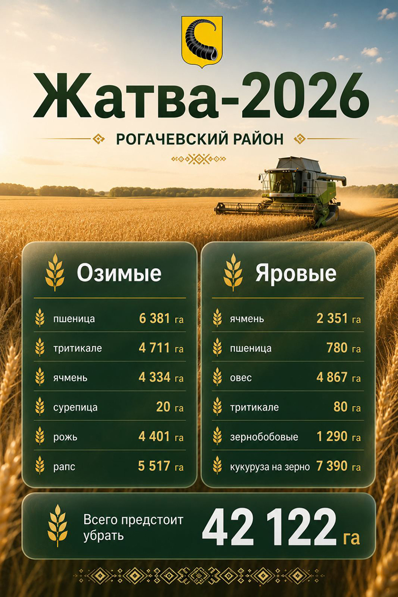 Уборочная на Рогачевщине