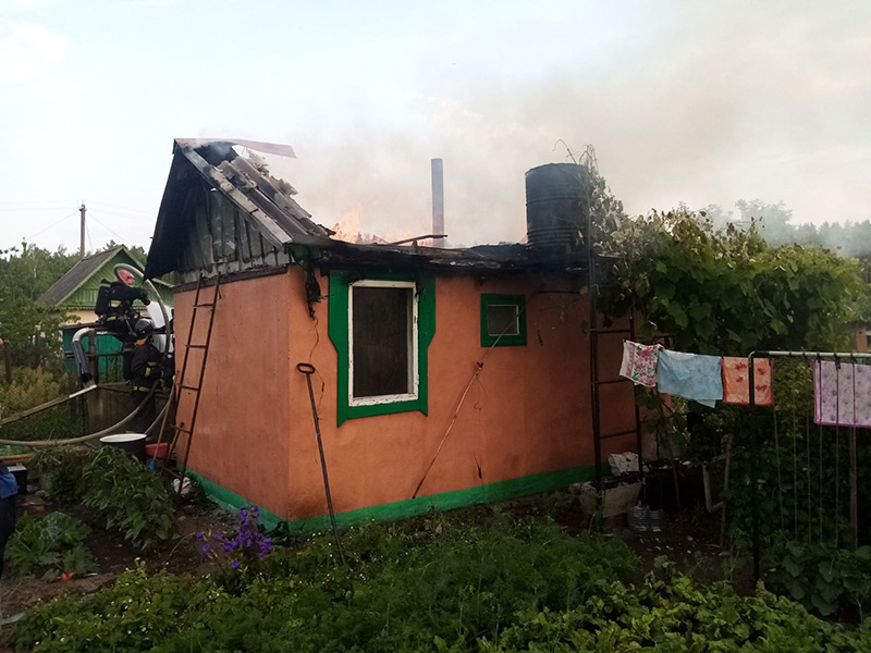 В садоводческом товариществе «Друть» Рогачевского района горела баня