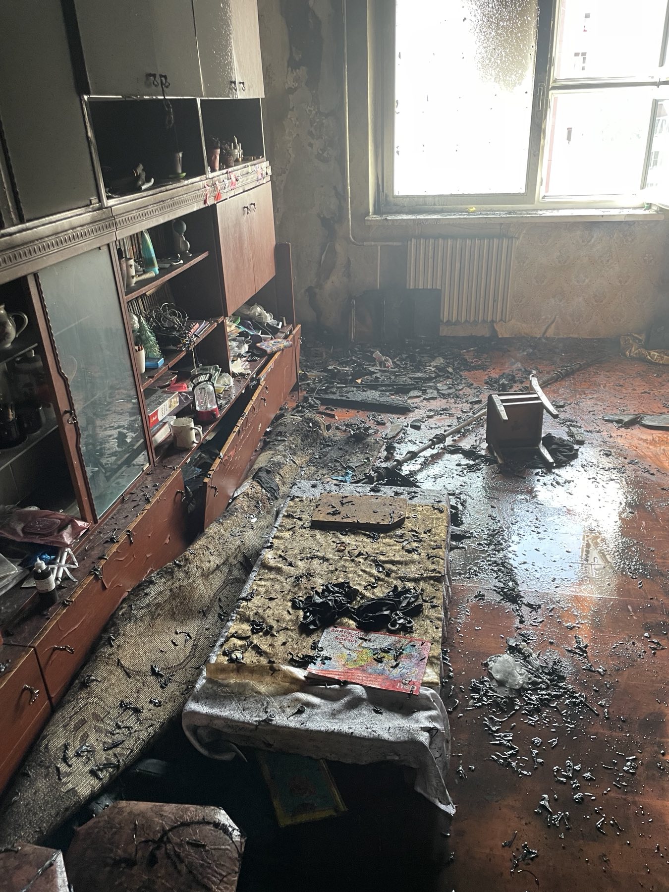 В Рогачеве едва не сгорела квартира